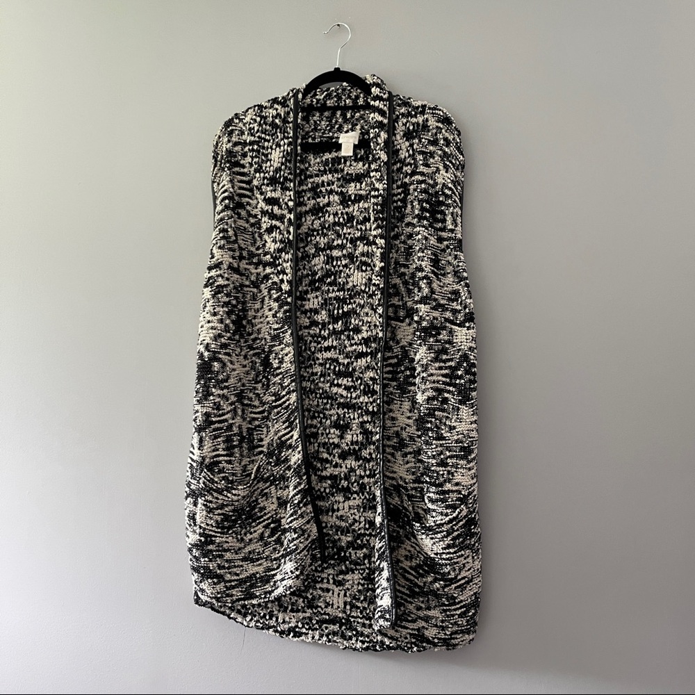 Chico’s Knit Cardigan Vest Open Front Size 2